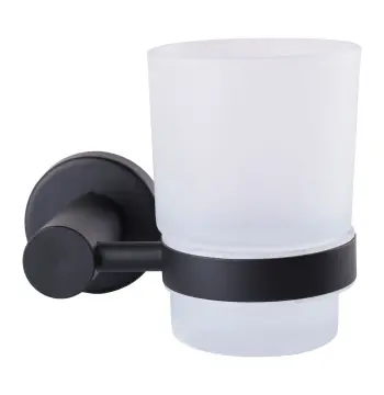 Стакан одинарный Globus Lux BS8409 черный матовый SUS304