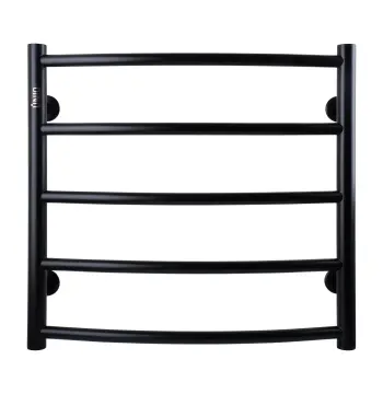 Полотенцесушитель UNIO LD W 500-500-5 BLK Лесенка Дуга вода черная