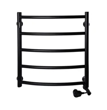 Рушникосушарка UNIO LD ER 500-500-5 BLK Лесенка Дуга электро черная