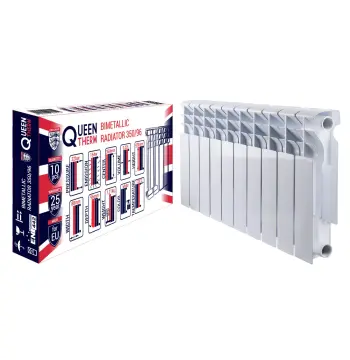 Радіатор біметалевий секційний QUEEN THERM 350/96