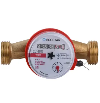 Счетчик горячей воды ECOSTAR DN20 3/4″ без штуцера L130 E-C 4,0 без КМЧ