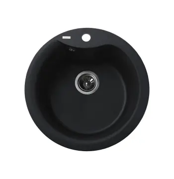 Гранітна мийка Globus Lux ORTA графіт 485мм-А0001