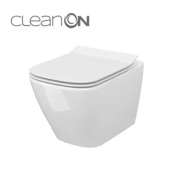 CET Cersanit В220 CITY SQUARE CLEAN ON підвісний з кришкою дюропласт ліфт