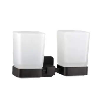 Стакан двойной Globus Lux BQ9428 черный матовый SUS304