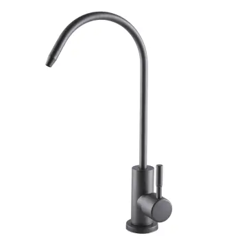 Кран для зворотнього осмосу Globus Lux ALPEN SBT1-55M-GP моно ГРАФІТ,Нержавійка з Quick Fitting