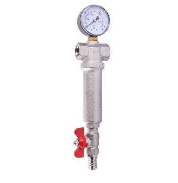 Фільтр з краном та манометром CRISTAL (RBM) 1/2″ NV - 5024