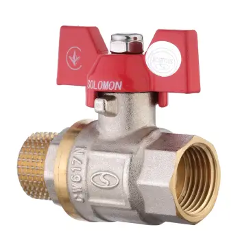 Кран кульовий прямий SOLOMON 3/4″ ЗВ КБ PN40 B1008