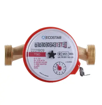 Счетчик горячей воды ECOSTAR DN15 1/2″ без штуцера L110 E-C 2,5