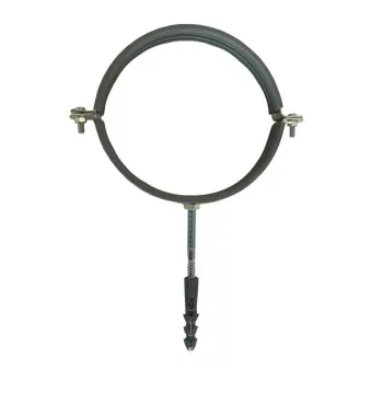 Хомут в сборе CR 4″ (109-116мм) с винтом-шурупом 8*100 и дюбелем в уп., серый