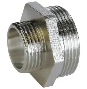 Ниппель редукционный 1″х 1/2″НН никелированный А0513А(нк)