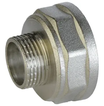 Переходник редукционный 1″х1/2″ВН никелированный А0602А(нк)