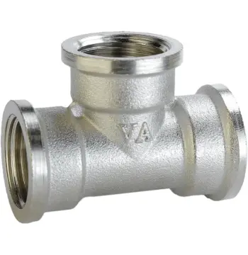 Тройник 1/2″ВВВ никелированный А0242-1А(нк)