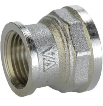 Муфта редукционная 3/4″х1/2″ВВ никелированная облегченная А0306А(нк)