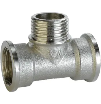 Тройник 1/2″ВНВ никелированный А0211А(нк)