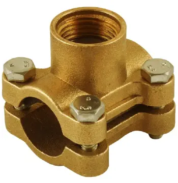 Врезка в трубу 3/4″(Ø27мм)х1/2″В латунне усиленное Б3802А