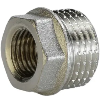 Футорка 1/2″х1/4″ЗВ нікельована (манометр) А0723А(нк)