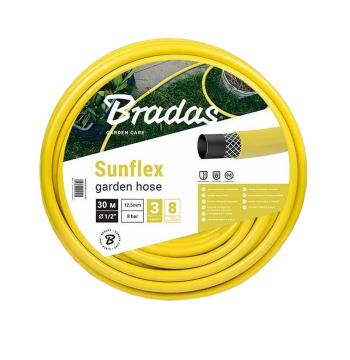 Шланг для полива SUNFLEX 1/2″- 30м Bradas Польша желтый WMS1/230