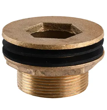 Врезка в бак 1 1/2″Н латунная 1676Б