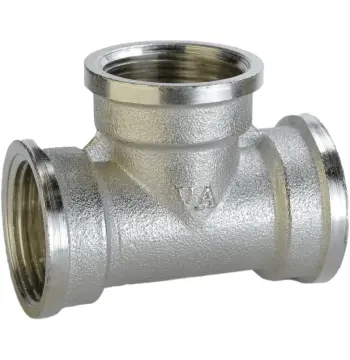 Тройник 3/4″ВВВ никелированный А0219-1А(нк)