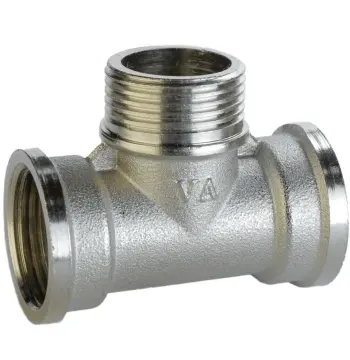 Тройник 3/4″ВНВ никелированный А0252А(нк)