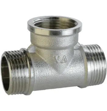 Тройник 3/4″НВН никелированный А0253А(нк)