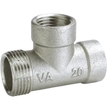 Тройник hедукционный 3/4″х1/2″х1/2″НВВ никелированный A0225А(нк)