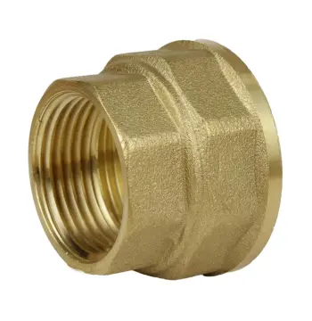 Муфта редукционная 2″х 1 1/4″ВВ латунная восьмигранная А0340А