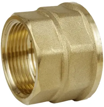 Муфта редукционная 2″х1 1/2″ВВ латунная восьмигранная А0341А