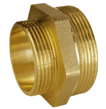 Ниппель редукционный 2″х1 1/2″НН латунный А0545А