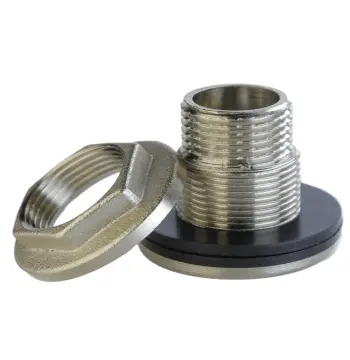 Врезка в бак 3/4″Н никелированное усиленное Б5102А(нк)
