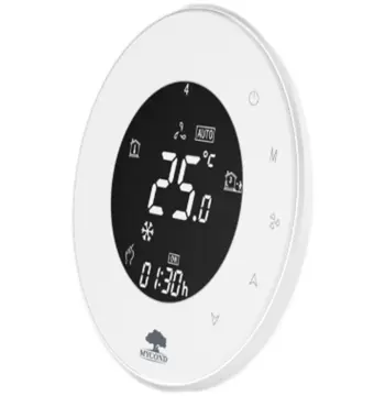 Термостат круглый сенсорный белый LED 1 канал AC220V Wi-Fi /MC-TRB-WF-W MYCOND/