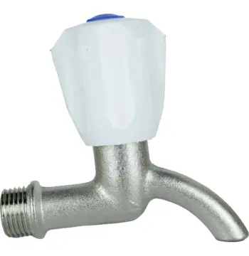 Кран водоразборный 1/2″Н никелированный Б2401А(нк)