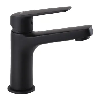 Смеситель для умывальника TOPAZ CAPRI TCA-15207-H44-BL картридж D25, H=140, шланги 45см
