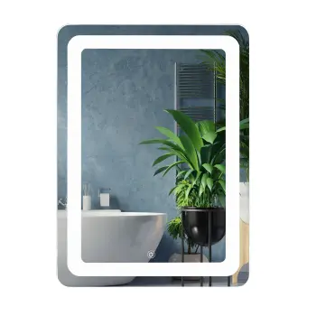 Зеркало UNIO MRR-04 SQR-RA-S 600 x 800 mm LED FL с сенсором