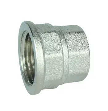 Муфта редукционная 1/2″х3/8″ВВ никелированная восьмигранная А0343А(нк)
