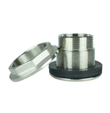 Врезка в бак 1 1/2″Н никелированное усиленное Б5105А(нк)