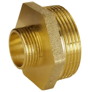 Ниппель редукционный 1 1/4″х 1/2″НН латунный А0514А