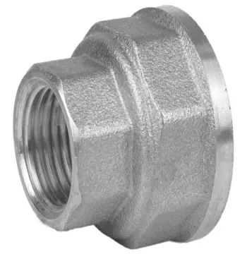 Муфта редукционная 2″х 1 1/4″ВВ никелированная восьмигранная А0340А(нк)