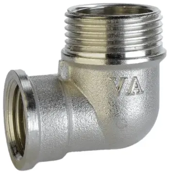Уголок редукционный 3/4″х1/2″НВ никелированный А0106А(нк)