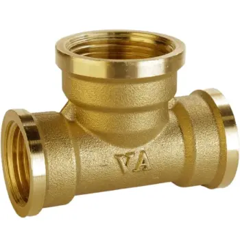 Редукционный тройник 1/2″х3/4″х1/2″ВВВ латунный А0217А