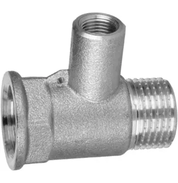 Тройник hедукционный 1/2″хМ10 х1/2″ВВН никелированный (термодатчик) А0202А(нк)