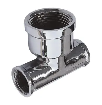 Тройник SOLOMON 1/2″х1″х1/2″ ВВВ хром 8202