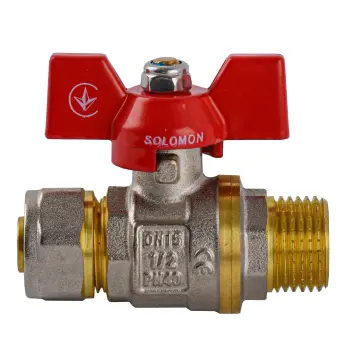 Кран кульовий SOLOMON 16х1/2″ B1183 зовнішня різьба