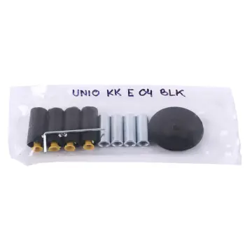 UNIO KK E 04 BLK Комплект креплений полотенцесушителя электрического. Черный