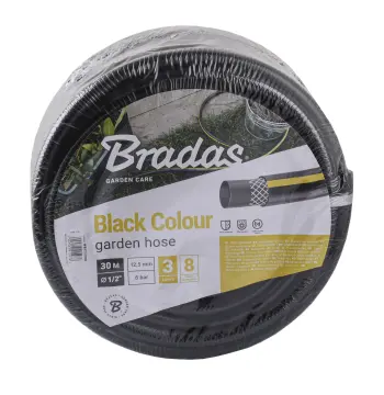 Шланг для полива BLACK COLOUR 1/2″ 30м, Bradas Польша черный WBC1/230