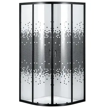 Душевая кабина полукруглая без поддона WISLA N90TB.Mosaic BRAVO (1уп.)