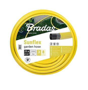 Шланг для полива SUNFLEX 3/4″- 20м Bradas Польша желтый WMS3/420