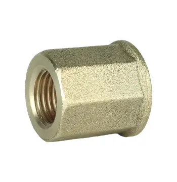 Муфта редукционная 3/8″х1/4″ВВ латунная восьмигранная А0321А